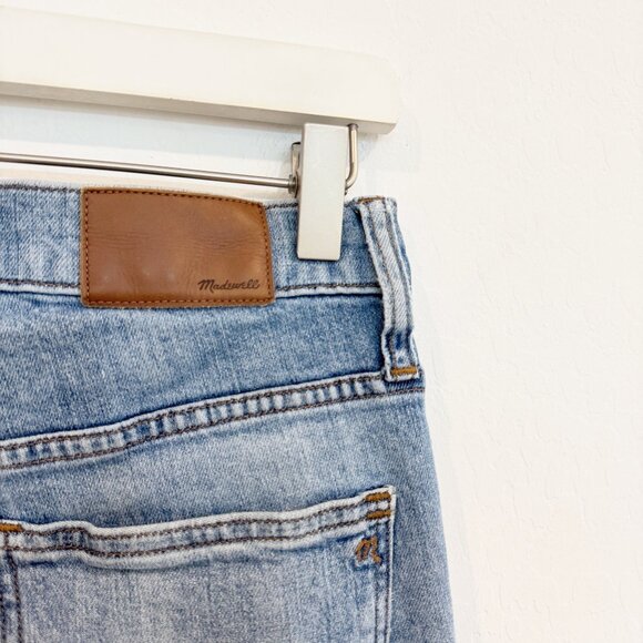 Madewell PETITE Denim Cali Denim Boot Comfort Stretch Frayed Hem Jeans Blue 27 - Picture 9 of 12